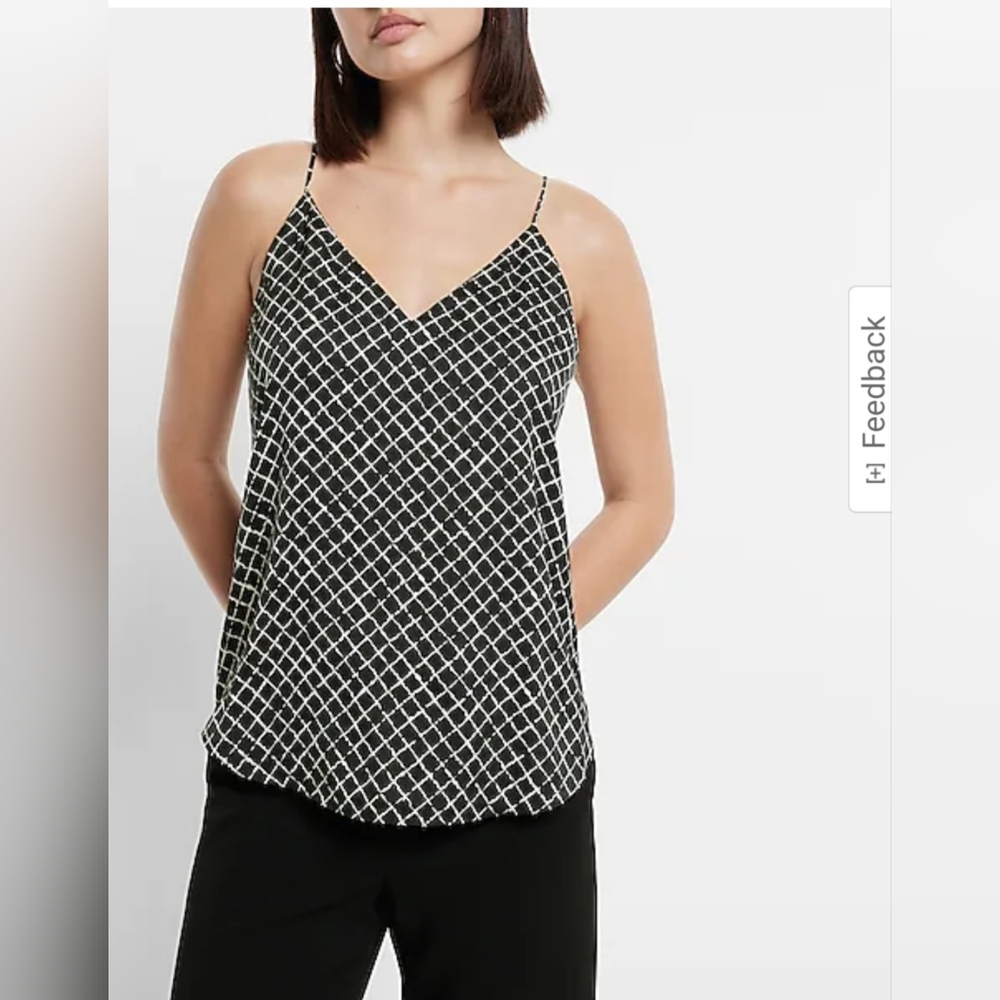 ✨️Final Price✨️NWT sz XS Express Black & White Downtown Cami